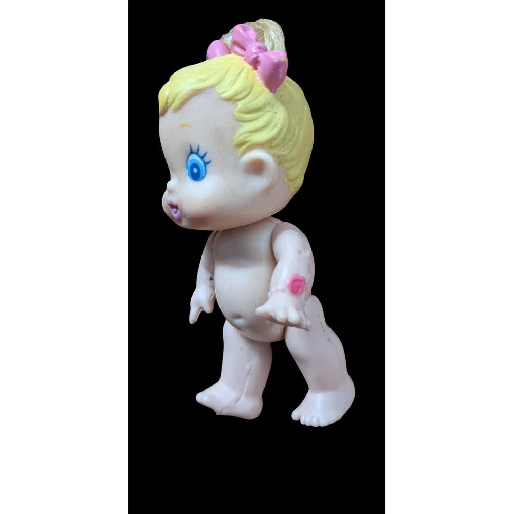 Vintage 1994 Kenner Baby Buddies Blonde Hair Doll Poseable 2.5